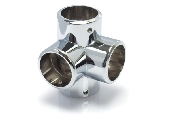 Угол для 4-х труб D=25 хром RIFF