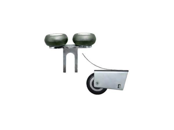 Комплект роликов симметричный H,O,П /2 верхних+2 нижних+6 саморезов/