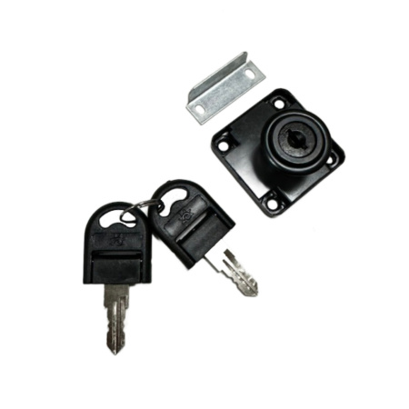 Замок для ящика 19*22 с планкой черный RIFF