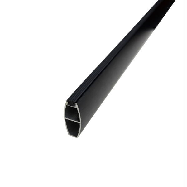 Штанга овальная 15*35*0,9*3000 черный матовый