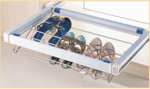 Корзина гардеробная выдвижная для обуви D480*W560*H145 RIFF