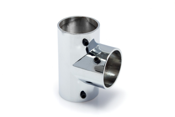 Крестовина Т-образная D=25 хром RIFF