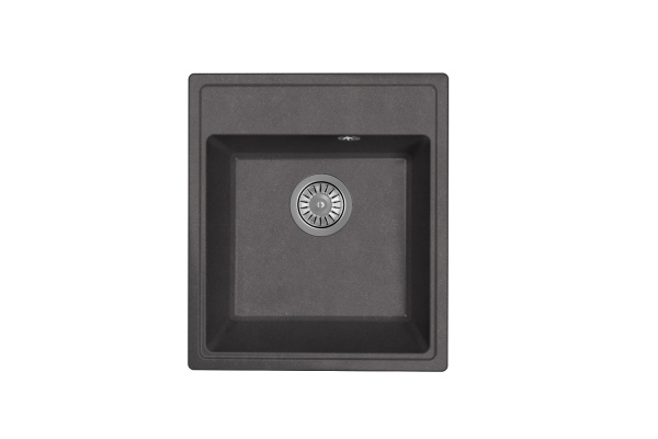 Мойка "Оливия" 420*480*180мм черный, б/сифона