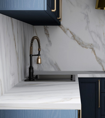 Столешница  4100*600*38 Мрамор саяны