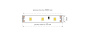 Лента светодиодная Sonnig smd2835 холодный белый свет, 60LED/М, 6000K,DC12V,4,8W/M,IP33 /бухта 5м/