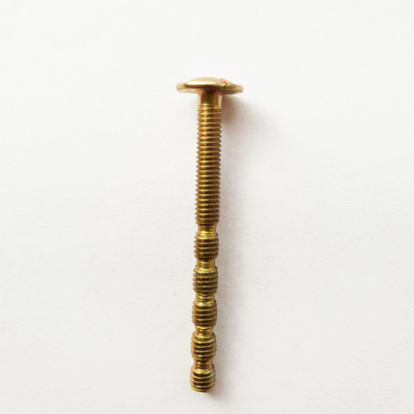 Винт с пресс-шайбой 4*45 для мебельных ручек универсальный, желтый