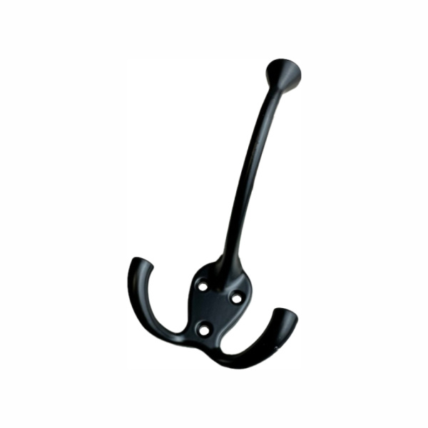 Крючок 039 - 3-х рожковый, черный матовый