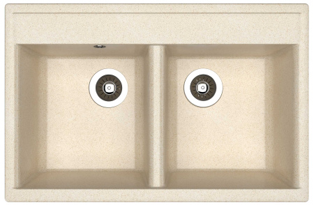 Мойка "Астра" 780*510*217мм две чаши, латте