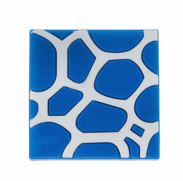 Ручка-кнопка 498, квадрат синий RIFF