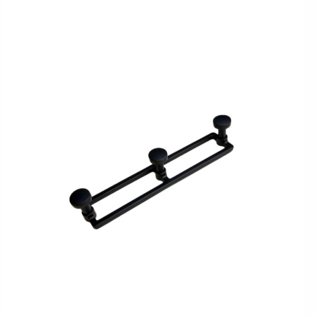 Вешалка 3-х рожковая, чёрный матовый