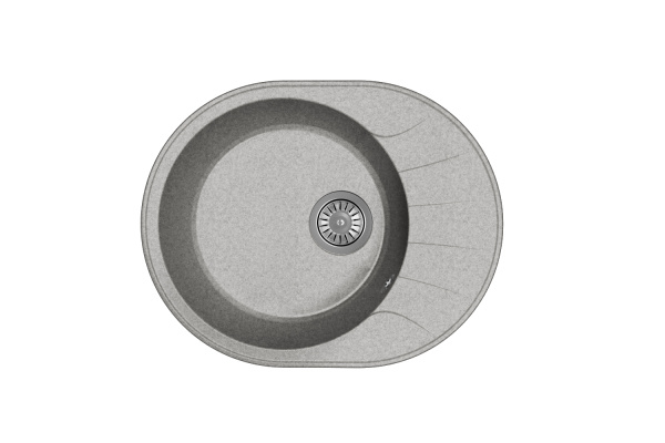 Мойка "Виола" 580*460*180мм базальт, б/сифона
