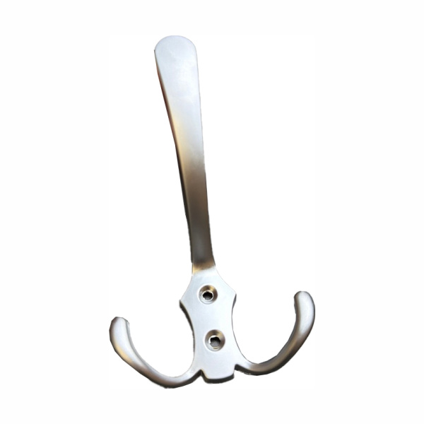 Крючок 002 - 3-х рожковый, матовый хром RIFF