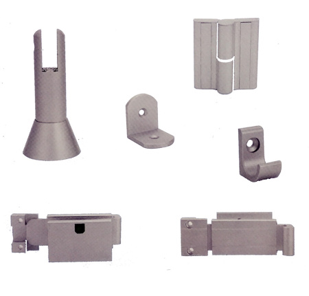 Комплект фурнитуры для туалетной комнаты хром матовый,правое открывание