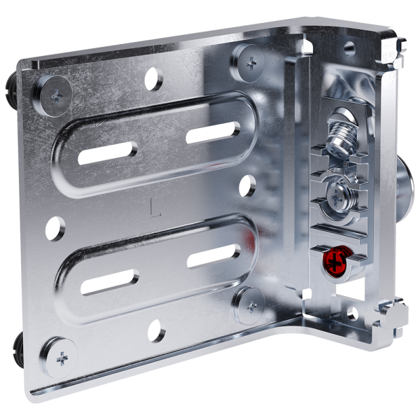 Подвес для нижней базы с предустановленными футорками и винтами, левый