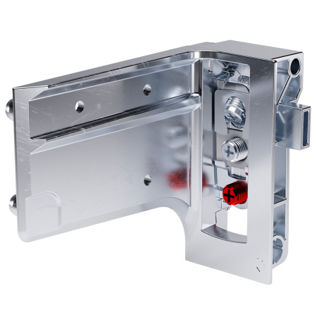 Подвес для нижней базы под саморез, с фиксацией штоками D=8мм, левый