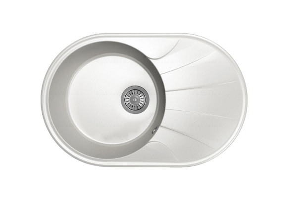 Мойка "Виола" 740*480*180мм белый, б/сифона