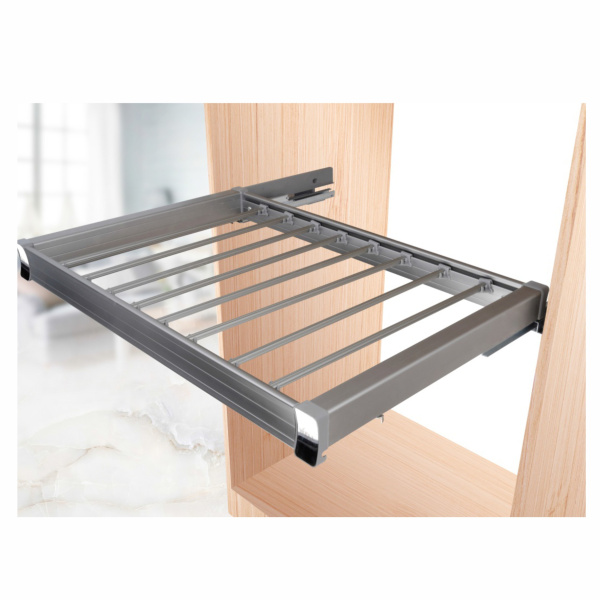 Корзина гардеробная выдвижная для брюк D480*W860*H78 RIFF с доводчиком