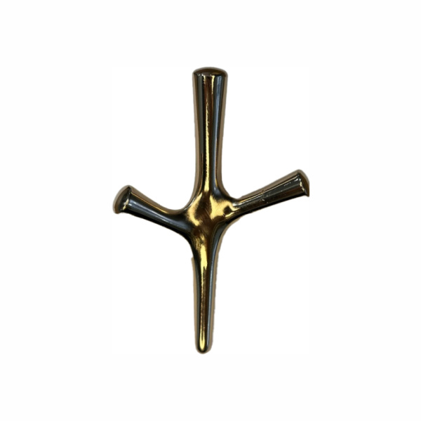 Крючок 035 - 3-х рожковый, золото глянец RIFF