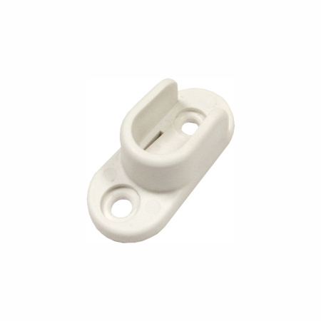 Штангодержатель пластиковый овальный, белый