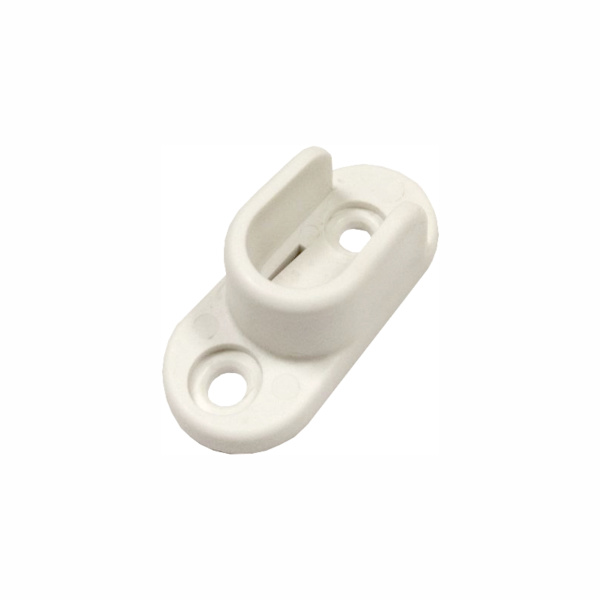 Штангодержатель пластиковый овальный, белый