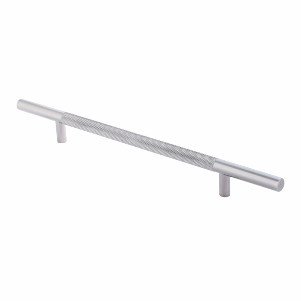 Ручка-рейлинг с рифлением 096-12-192, матовое серебро RIFF