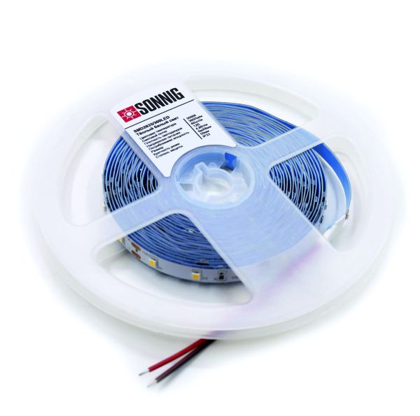 Лента светодиодная 8мм Sonnig smd2835 нейтральный белый,60LED/М,4000K,DC12V,4,8W/M,IP33 /бухта 5м/