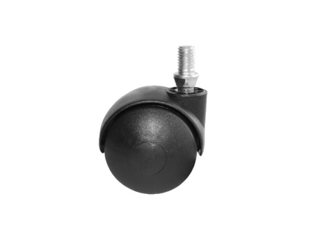 Колесо мебельное 50мм черное с винтом