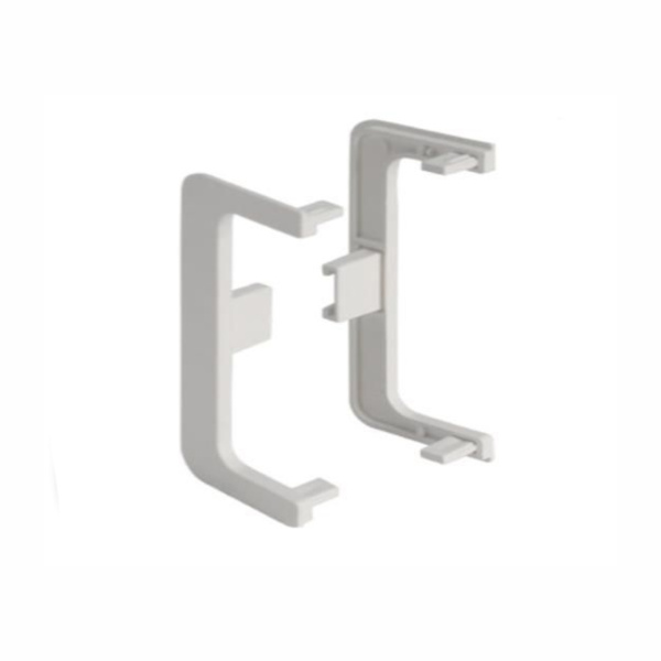 Комплект открытых заглушек для С-образного профиля белый /2шт/