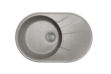 Мойка "Виола" 740*480*180мм базальт, б/сифона