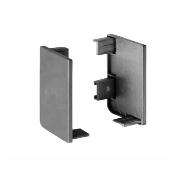 Заглушка закрытая для Г-образного профиля алюминий, левая