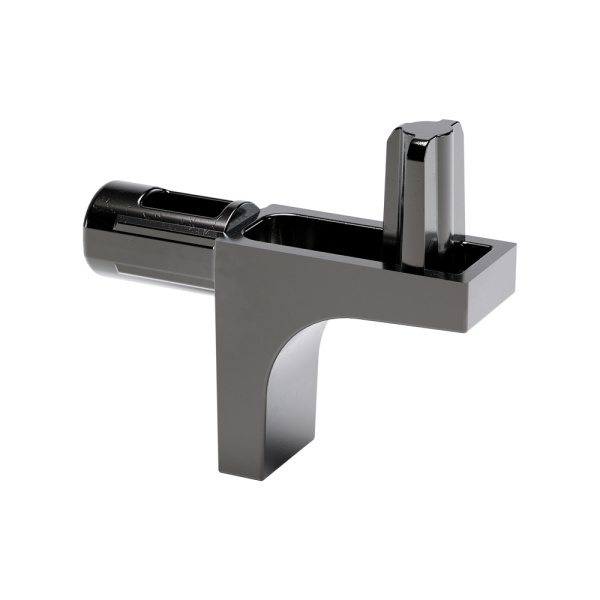 Полкодержатель для деревянных полок с фиксацией, штифт D= 5мм, черный никель