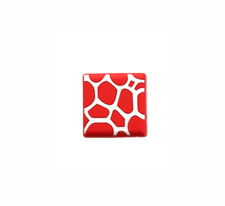 Ручка-кнопка 498, квадрат красный RIFF