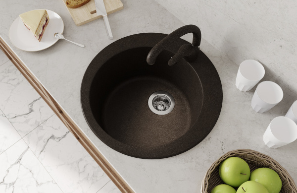 Мойка "Гала" 510*510*217мм графит