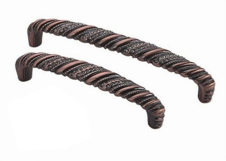 Ручка-скоба 480-096, медь патина глянец RIFF