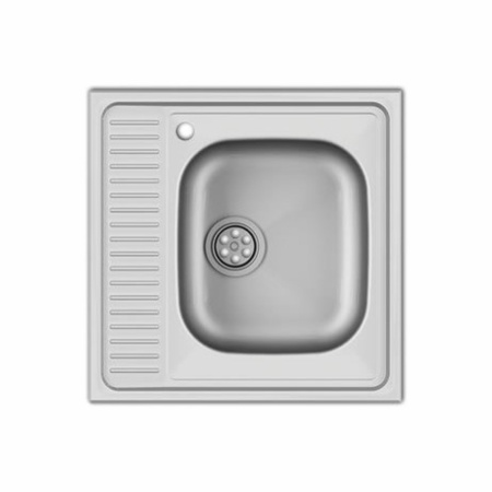 Мойка накладная 600*600*140мм /0,4/, матовая, R