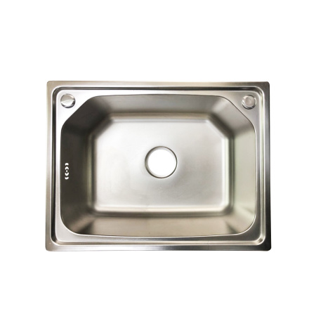 Мойка врезная 600*450*200мм /0,8/, матовая /сифон с переливом в комплекте/