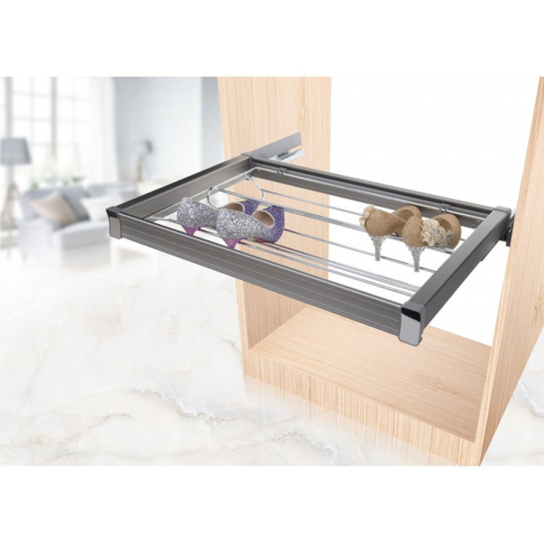 Корзина гардеробная выдвижная для обуви D480*W860*H138 RIFF с доводчиком