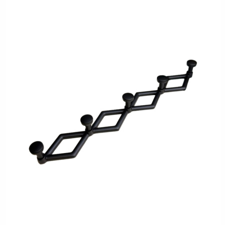 Вешалка 5-ти рожковая, чёрный матовый